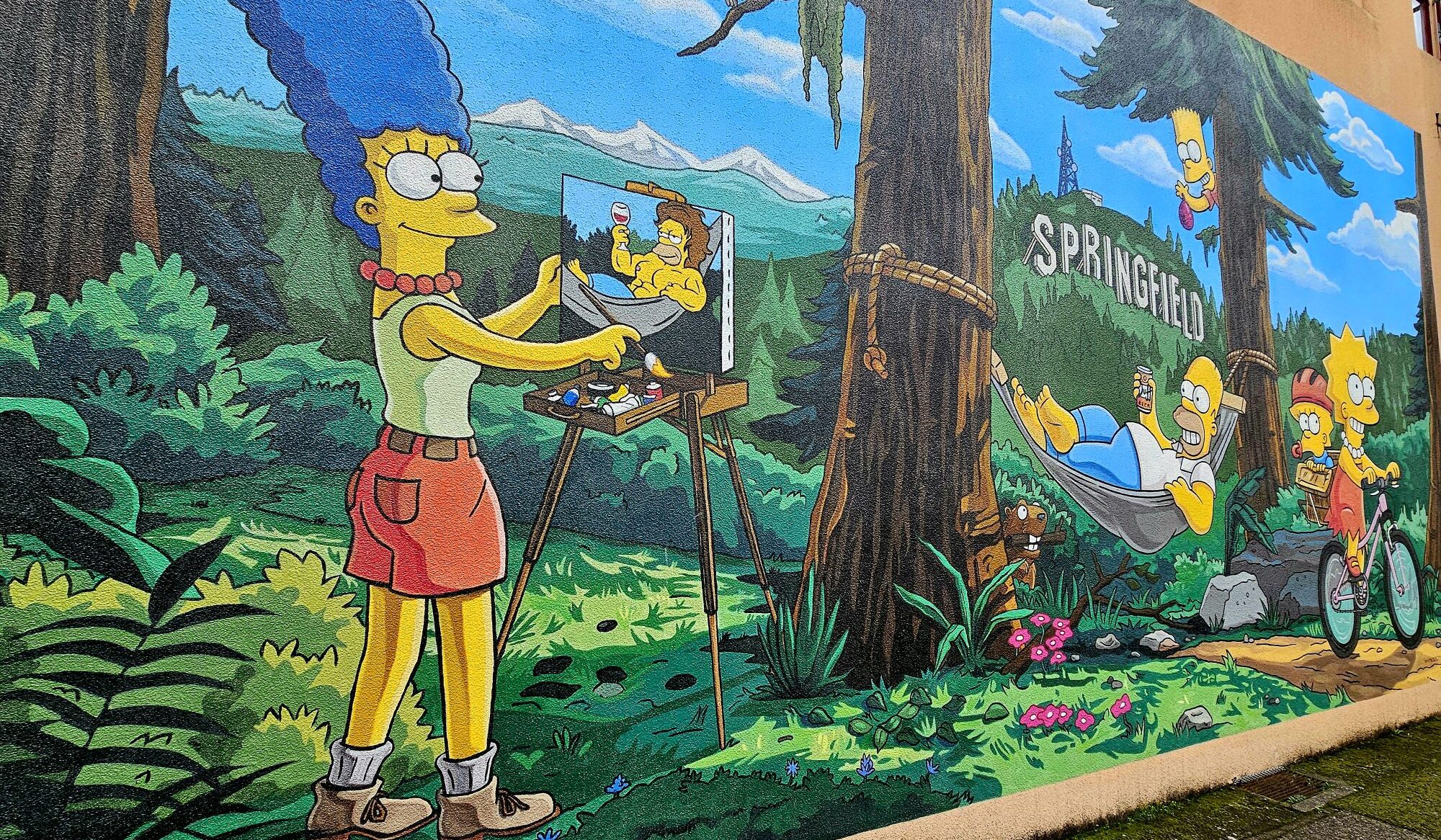 A Visit with The Simpsons!